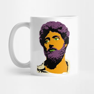 Bold, Psychedelic Design featuring Marcus Aurelius for People Who Like Smart Romans Mug